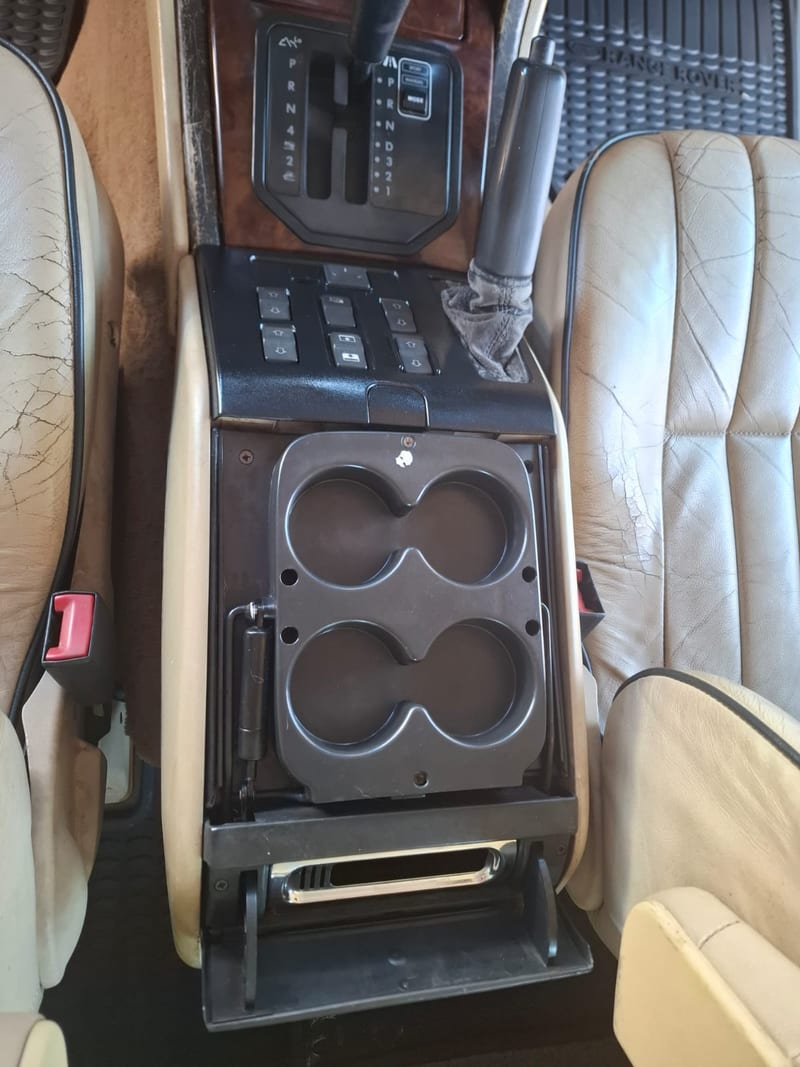 Car centre console after detailing — cleaned and tidied, Johannesburg North